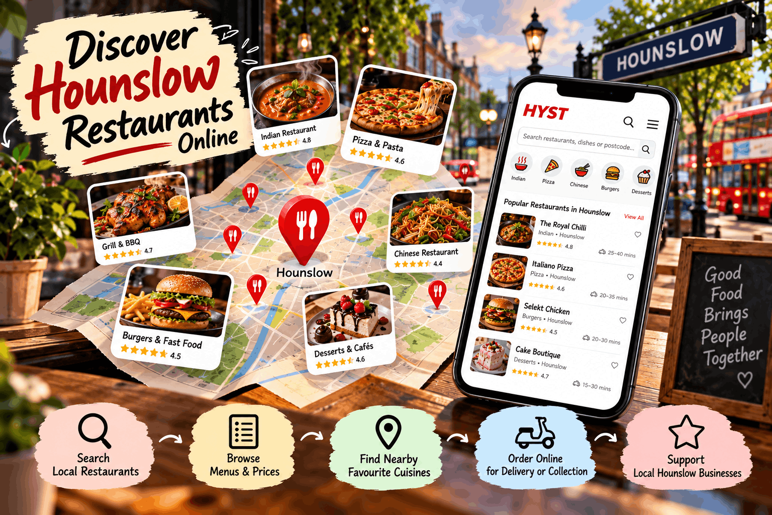 How Hounslow Customers Are Discovering Local Restaurants Online